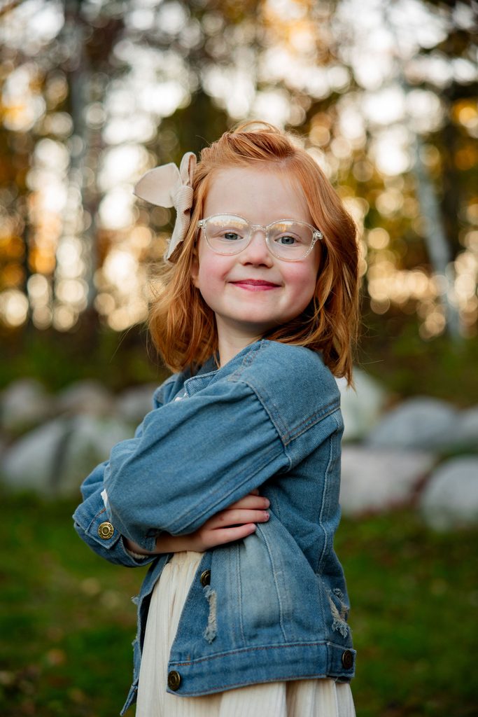 Little girl strikes a sassy pose